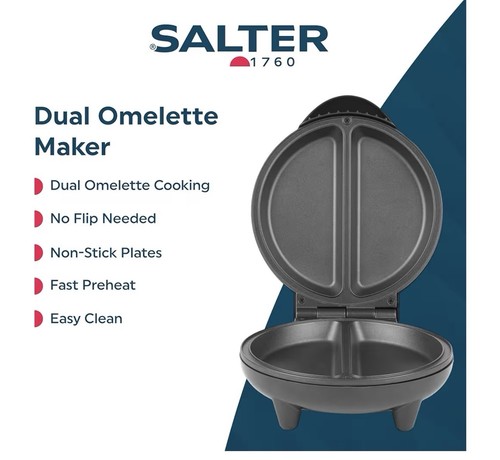 Salter 750w dual omelette - salter,
