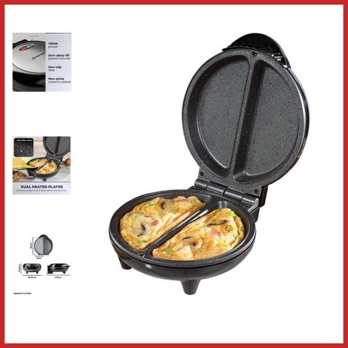 Compact omelette maker with - omelette,