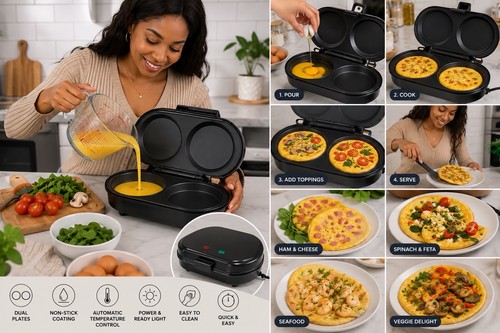 Dual omelette maker large - dual, 2